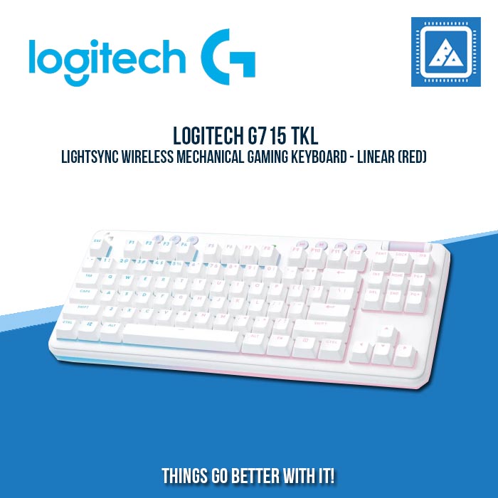 LOGITECH G715 TKL LIGHTSYNC WIRELESS MECHANICAL GAMING KEYBOARD - LINEAR (RED) LOGITECH G715 TKL LIGHTSYNC WIRELESS MECHANICAL GAMING KEYBOARD - LINEAR (RED)